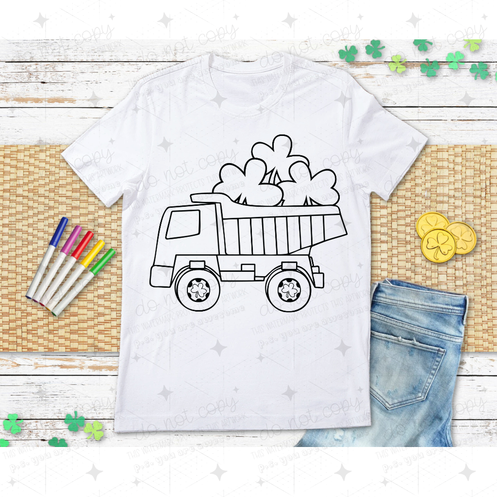 St. Patrick's Day Coloring DTFs  - DTF TRANSFER