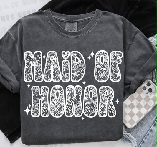 LACE MAID OF HONOR - DTF TRANSFER