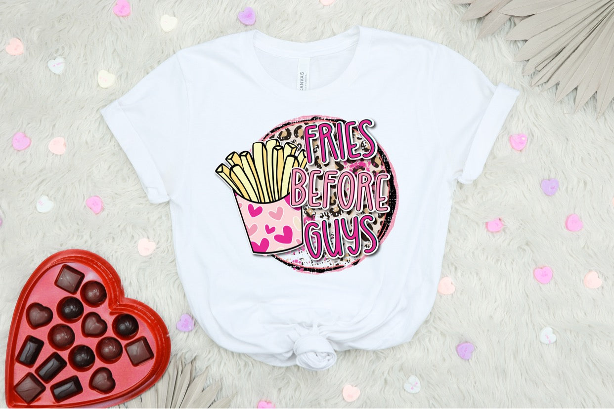FRIES BEFORE GUYS  - DTF TRANSFER