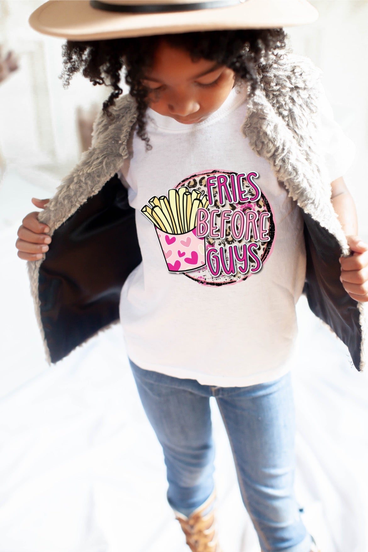 FRIES BEFORE GUYS  - DTF TRANSFER