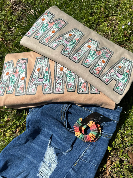 FAUX EMBROIDERY-MAMA  - DTF TRANSFER