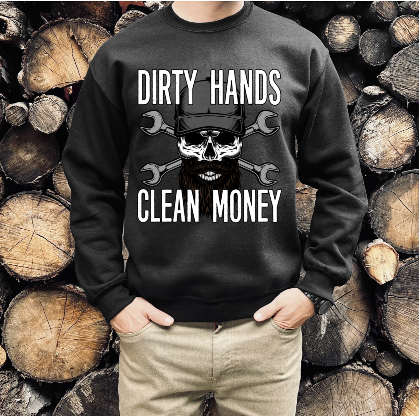 DIRTY HANDS CLEAN MONEY  - DTF TRANSFER