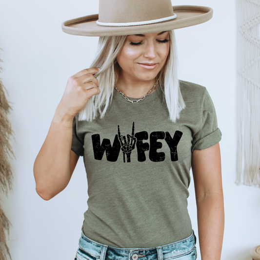 WIFEY ROCK HAND  - DTF TRANSFER