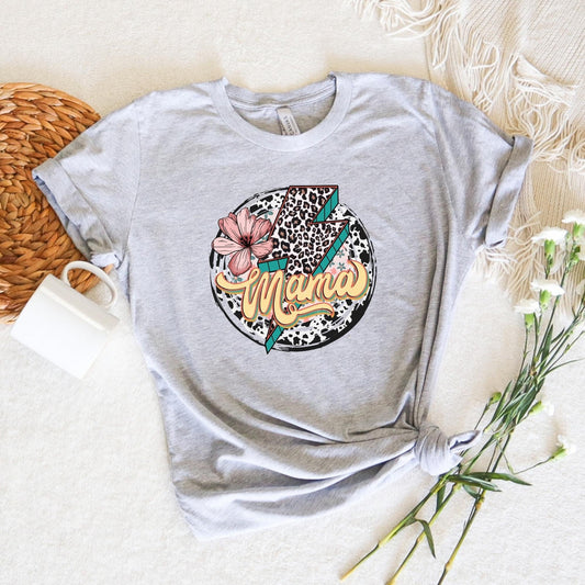 MAMA LEOPARD LIGHTNING BOLT  - DTF TRANSFER