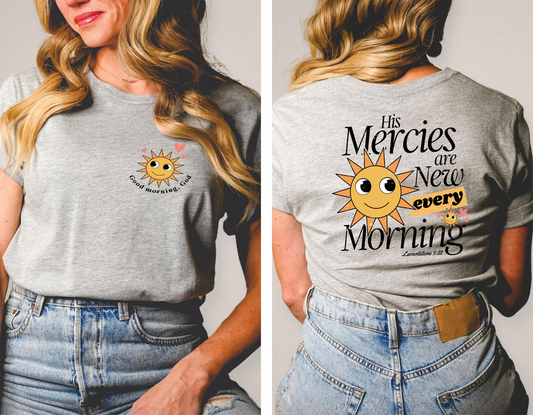 His Mercies are new every morning - FRONT+BACK - DTF TRANSFER