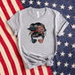 MESSY BUN AMERICAN FLAG - DTF TRANSFER