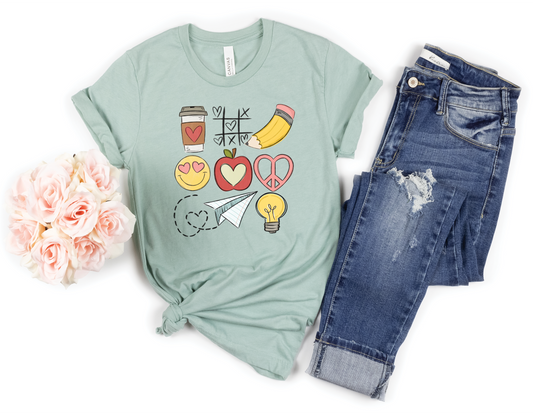 TEACHER DOODLES - DTF TRANSFER