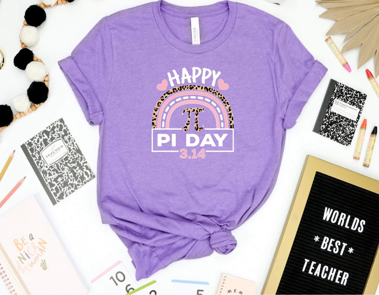 HAPPY PI DAY RAINBOW  - DTF TRANSFER