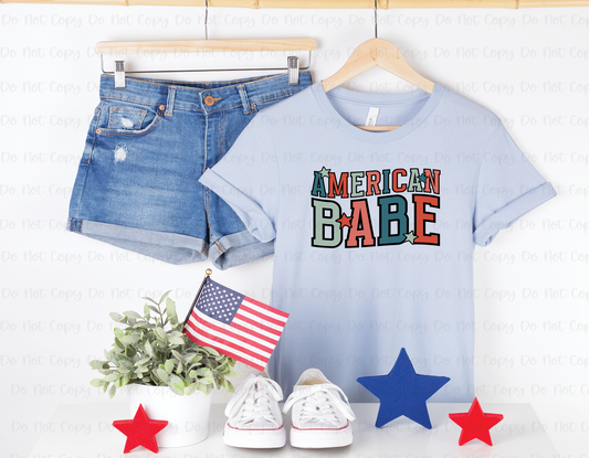 AMERICAN BABE - DTF TRANSFER