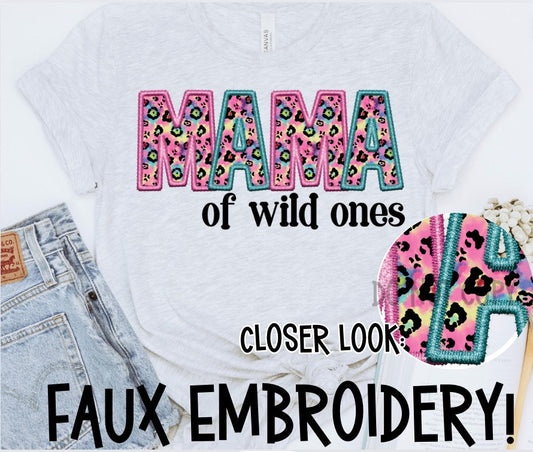 MAMA OF WILD ONES  - DTF TRANSFER