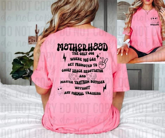 Motherhood  *Ollie & Co Exclusive* - FRONT+BACK - DTF TRANSFER