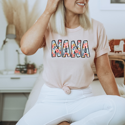 NANA FLORAL  - DTF TRANSFER