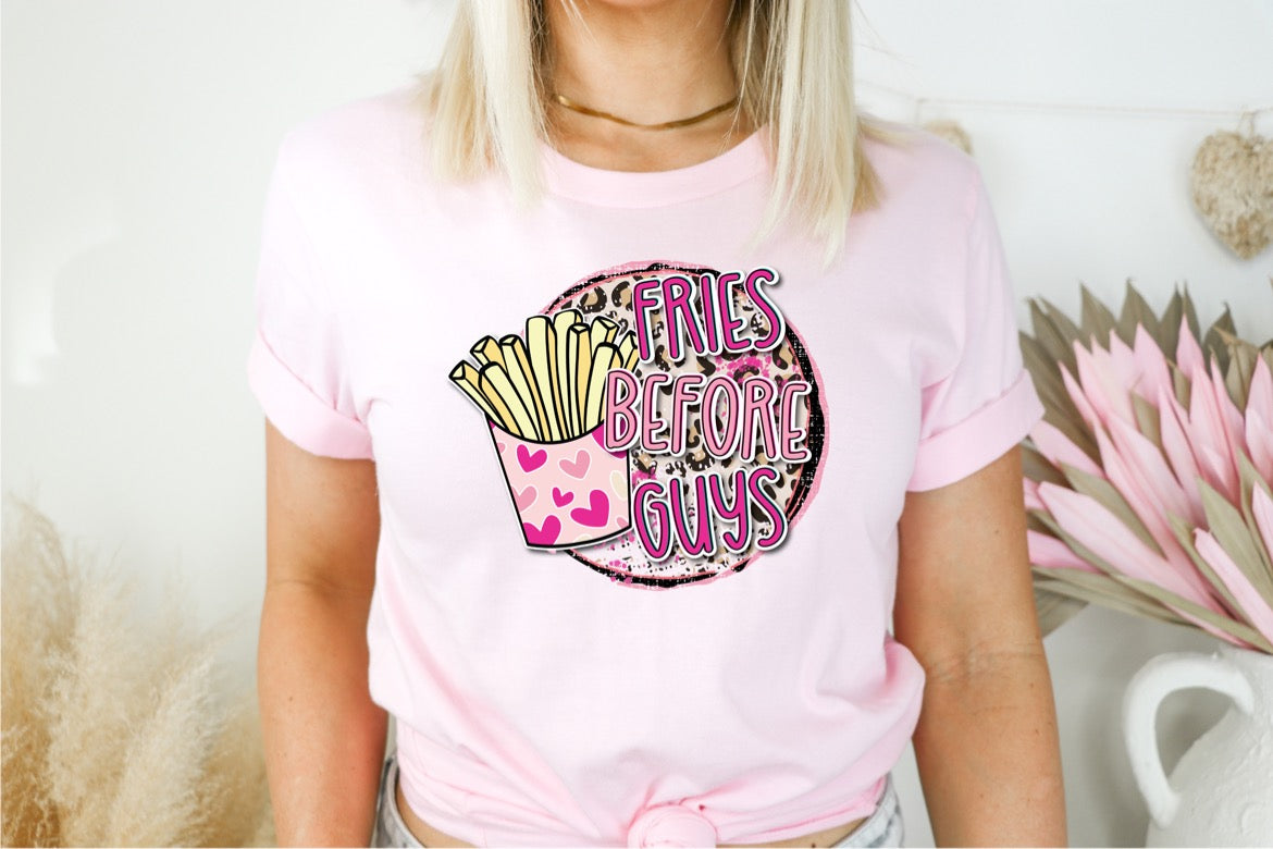 FRIES BEFORE GUYS  - DTF TRANSFER