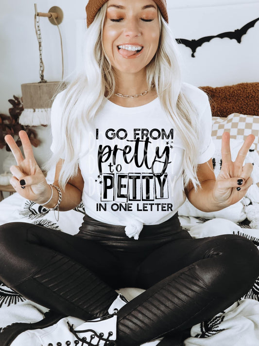 PRETTY TO PETTY *OLLIE & CO. EXCLUSIVE* - FRONT+BACK - DTF TRANSFER