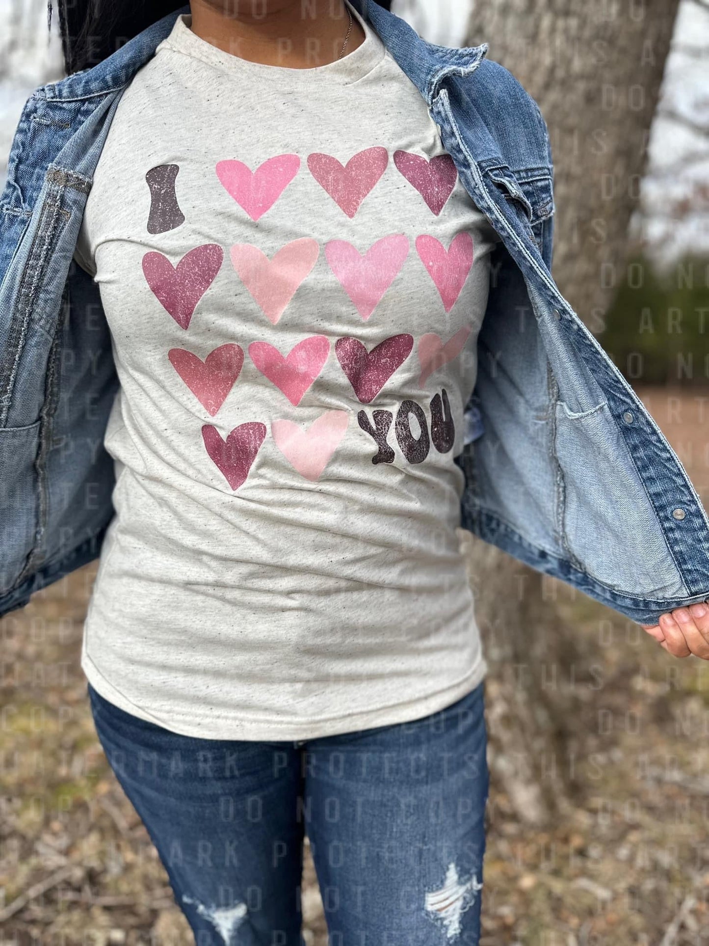 I HEART YOU  - DTF TRANSFER