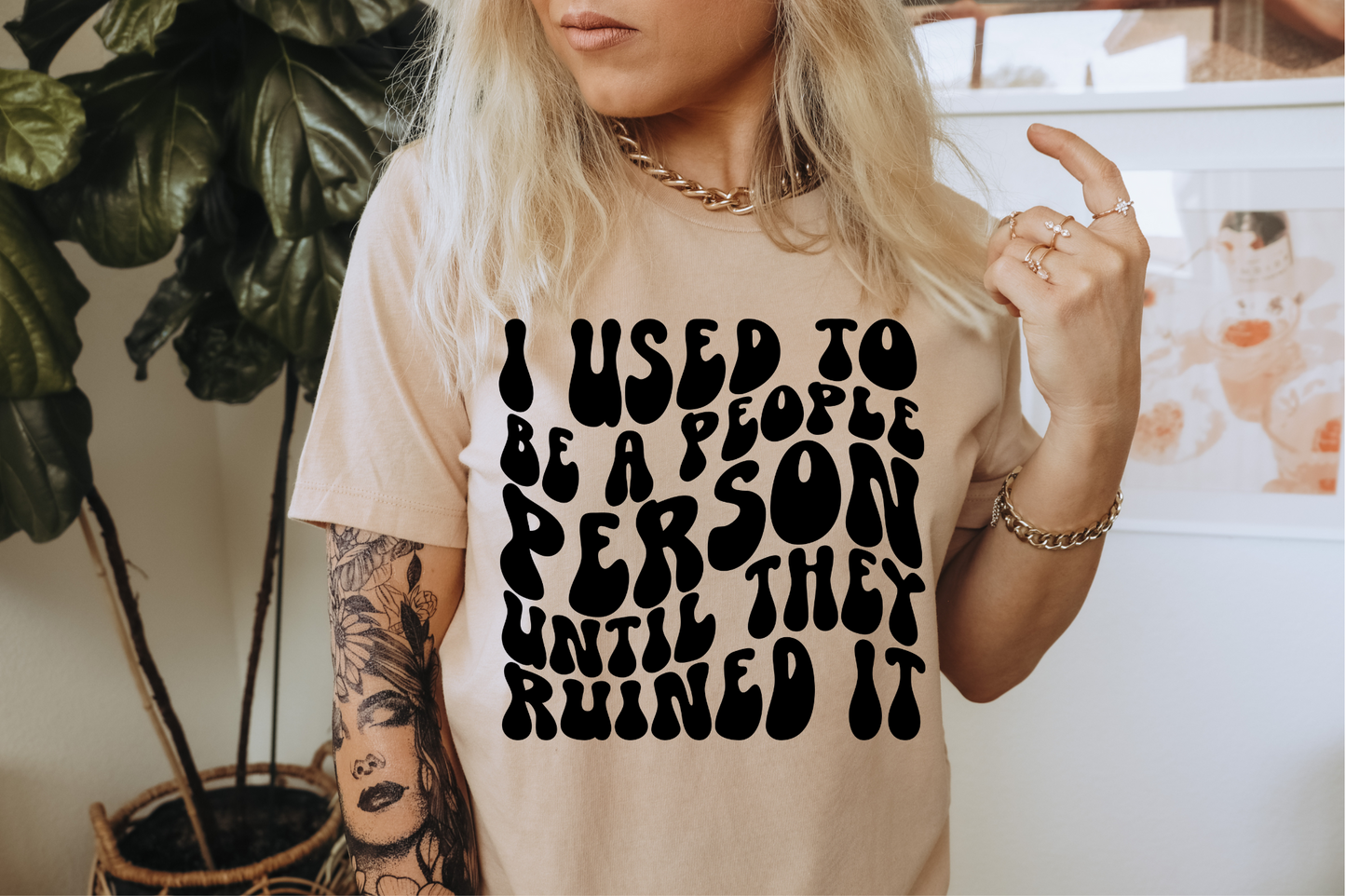 I USED TO BE A PEOPLE PERSON  - DTF TRANSFER