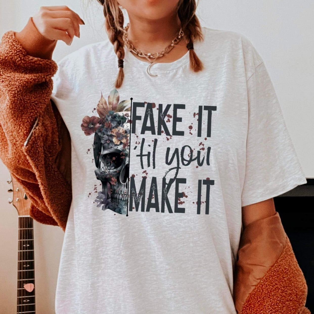 FAKE IT TIL YOU MAKE IT  - DTF TRANSFER