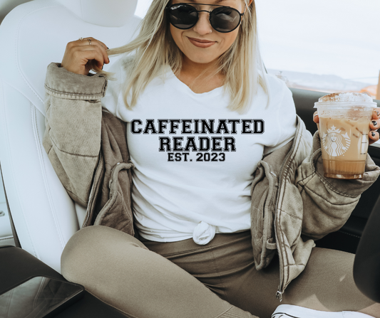 CAFFEINATED READER  - DTF TRANSFER