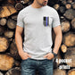 THIN BLUE LINE FLAG - DTF TRANSFER