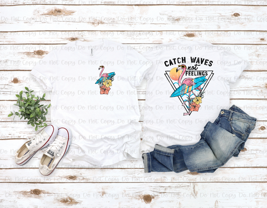 Catch the waves - FRONT+BACK - DTF TRANSFER