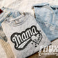Faux Embroidered Mama Sports Patch DTF PRINT  - DTF TRANSFER