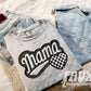 Faux Embroidered Mama Sports Patch DTF PRINT  - DTF TRANSFER