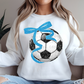 COQUETTE SOCCER BALL - FAUX GLITTER - DTF TRANSFER