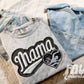 Faux Embroidered Mama Sports Patch DTF PRINT  - DTF TRANSFER