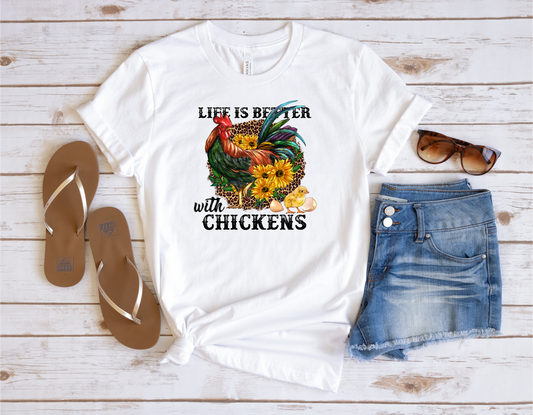 LIFE IS BETTER WITH CHICKENS - DTF TRANSFER